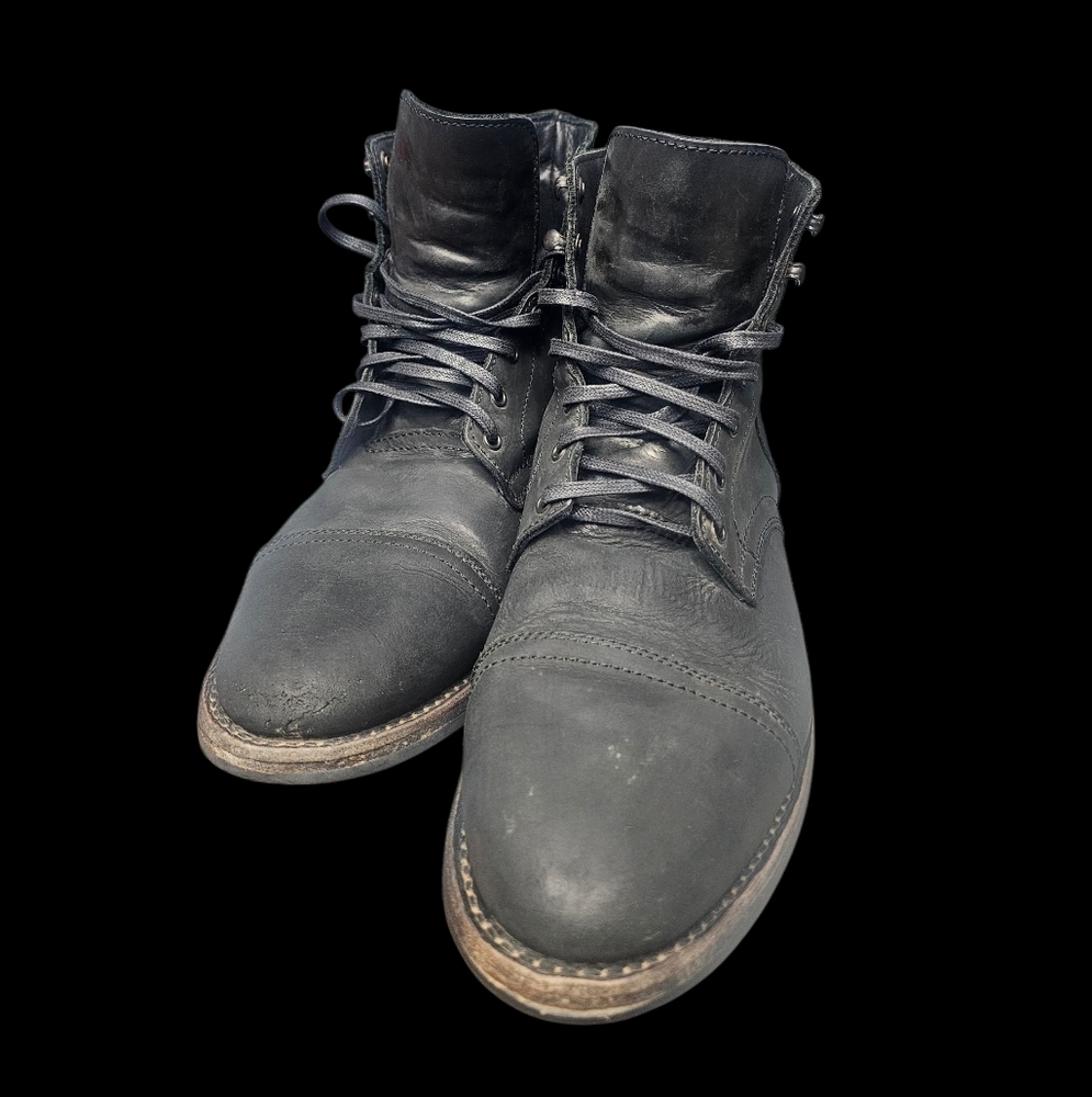 Thursday Boot Company Black Matte Leather Men's Boots With Box